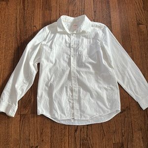 Cat and Jack boys size 16 (XL) white button down shirt